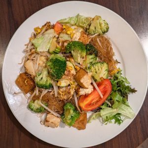 Pad Woon Sen Pad Woon Sen from Tasty Thai Tempe with glass noodles, mixed vegetables, and egg stir fried in a light Thai sauce near Tempe Town Lake.