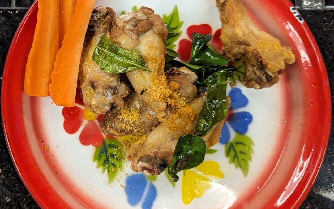 Golden Paradise Thai dry rub chicken wings at Tasty Thai in Tempe, Arizona